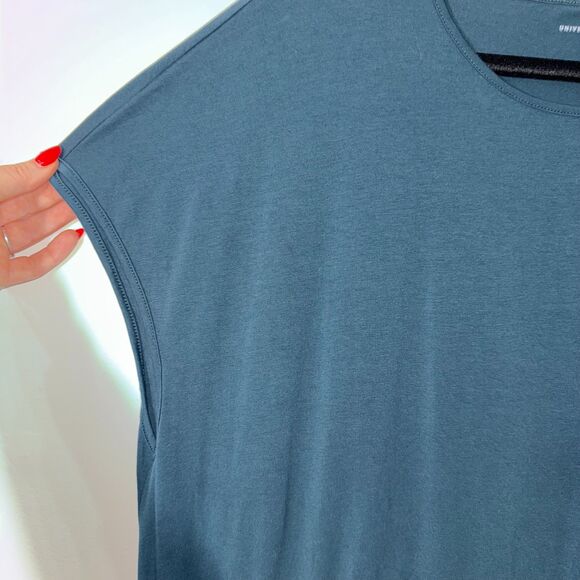 Universal Standard Jersey Cap Sleeve Dress - Forest Green M/18-20 - Picture 3 of 7